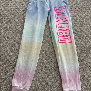 Vintage Havana Kids Gradient Sweatpants - Pink and Blue size 10-12